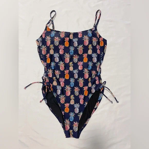 ✨Host Pick✨J.Crew Drawstring Ruched One-Piece Swimsuit - Picture 4 of 11